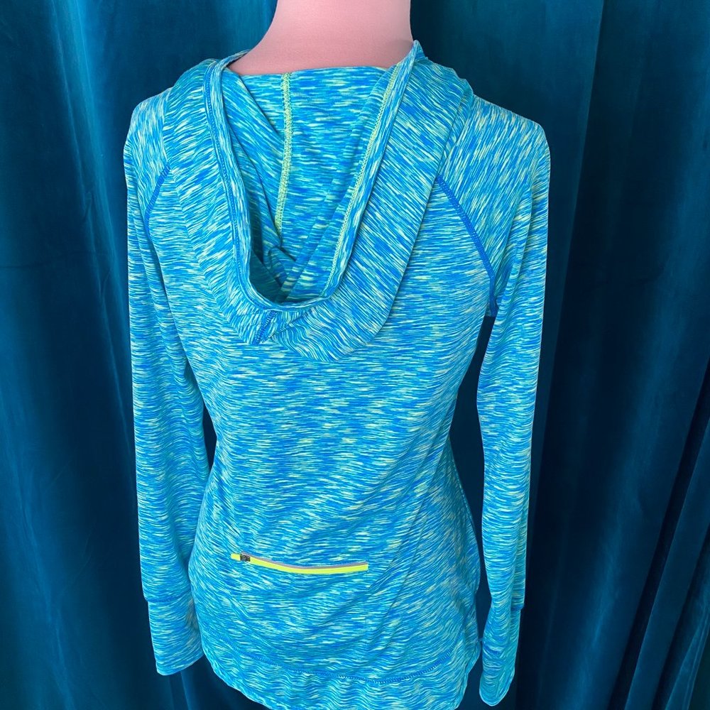 Tangerine Space Dye Pullover Hoodie Mint - Picture 11 of 13